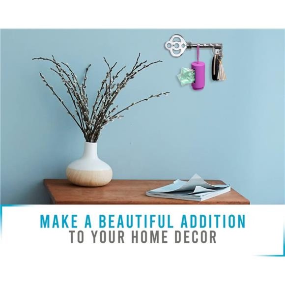 Decorative Wall Mounted Key Holder - Multiple Key Hooks Rack for Entryway - Picture 5 of 7